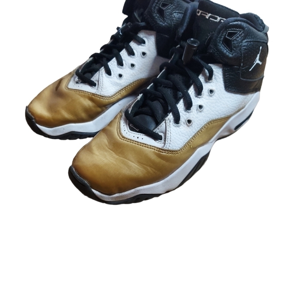 6.5y Air Jordan gold black‎ and white Nike - Picture 2 of 10